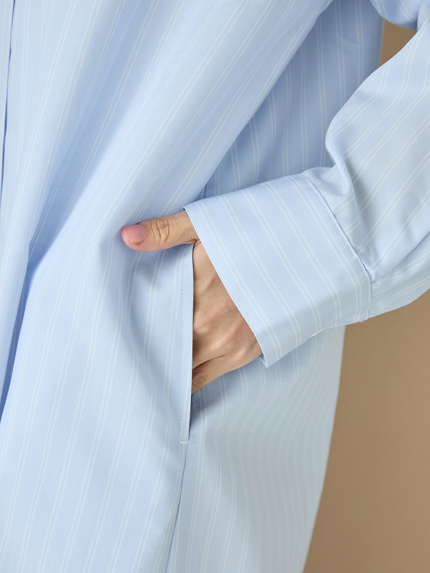 gelato pique「ストライプシャツワンピース」|ルームウェア|