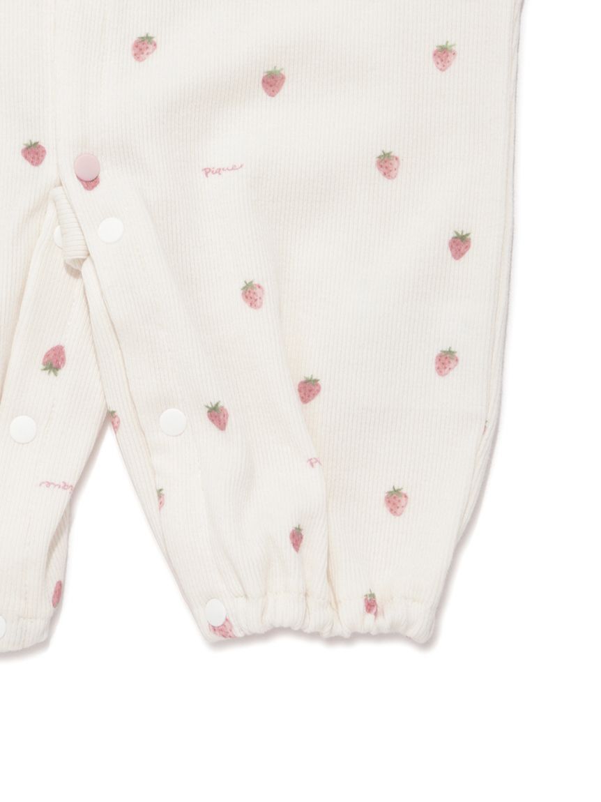 GELATO PIQUE KIDS & BABY「【BABY】新生児ストロベリー柄2WAYオール」|ロンパース|