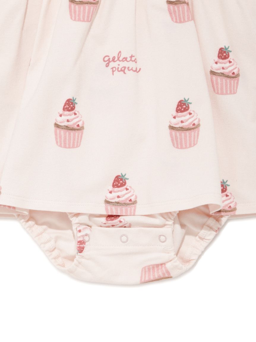 GELATO PIQUE KIDS & BABY「【BABY】カップケーキ柄ロンパース」|ロンパース|