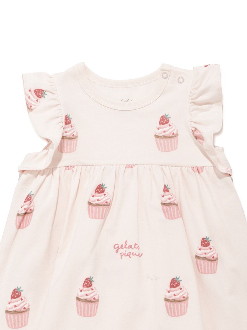 GELATO PIQUE KIDS & BABY「【BABY】カップケーキ柄ロンパース」|ロンパース|