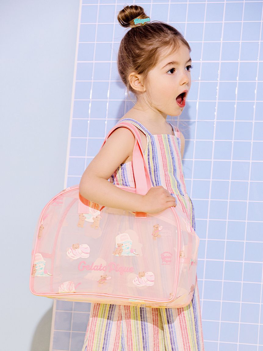 GELATO PIQUE KIDS & BABY「【KIDS】アイスクリームベア柄PVCプールバッグ」|トートバッグ|