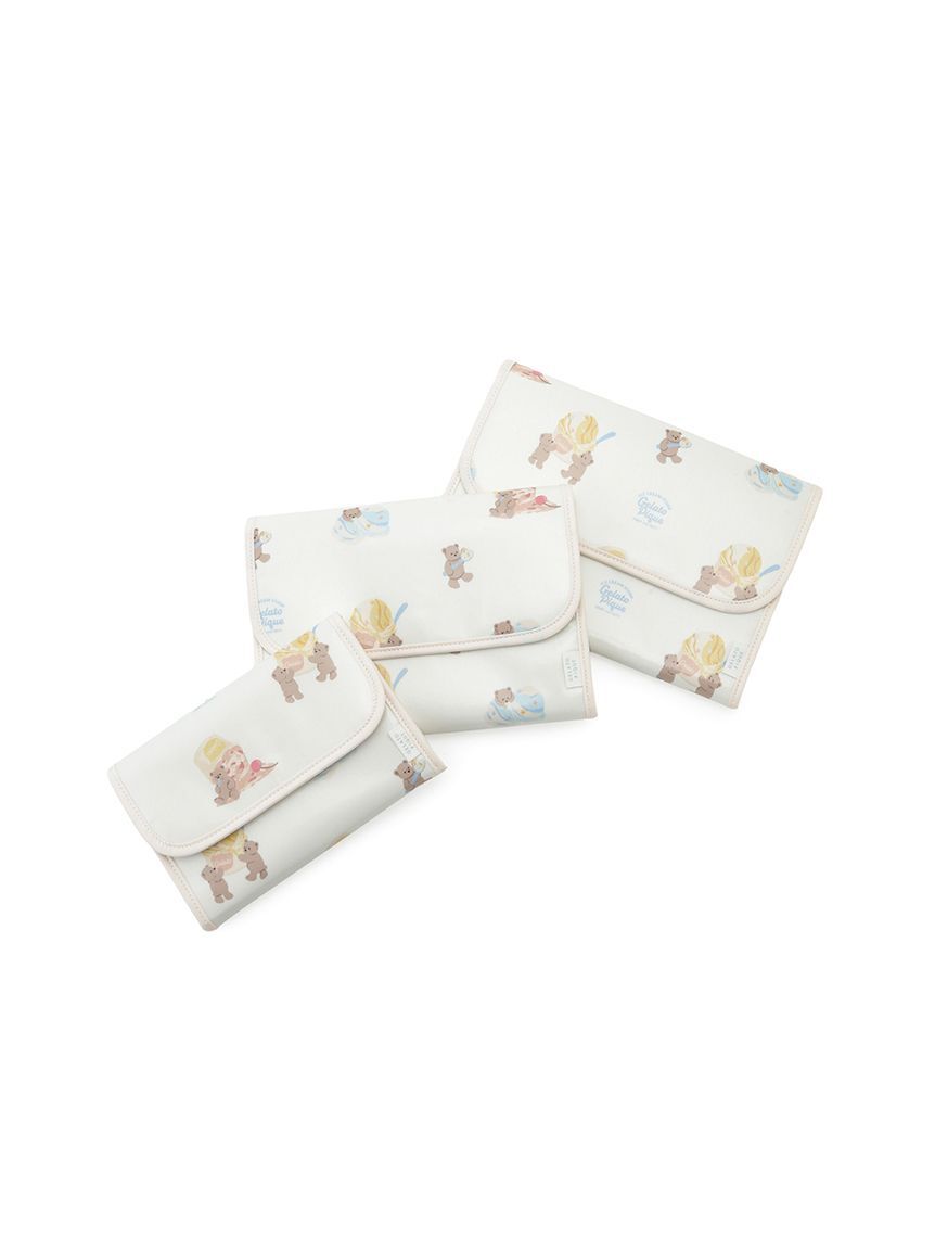 GELATO PIQUE KIDS & BABY「アイスクリームベア柄母子手帳ケースL」|マタニティ・ママグッズ|