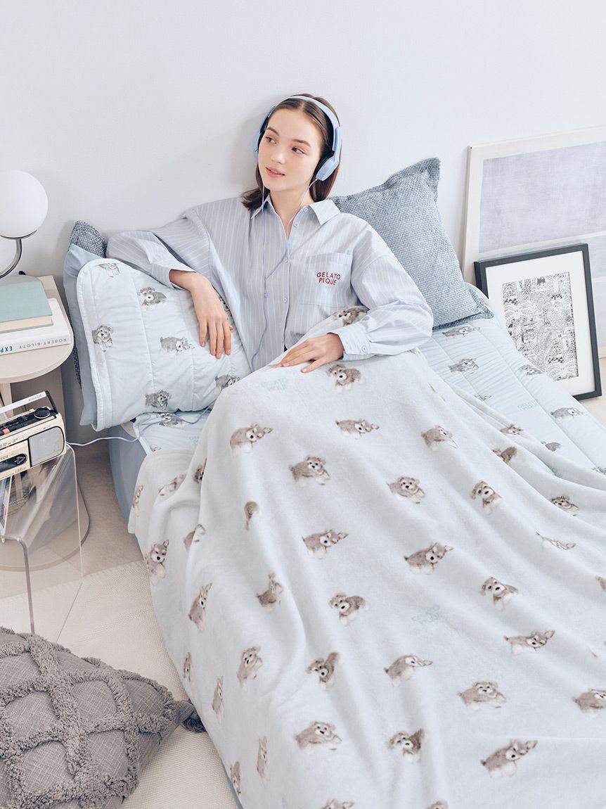 gelato pique Sleep「【Sleep】DOG柄コットン毛布」|その他|MNT