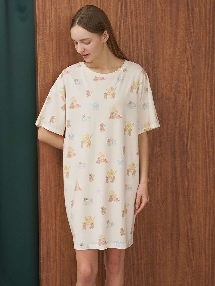 gelato pique「アイスクリームベア柄ワンピース」|ルームウェア|