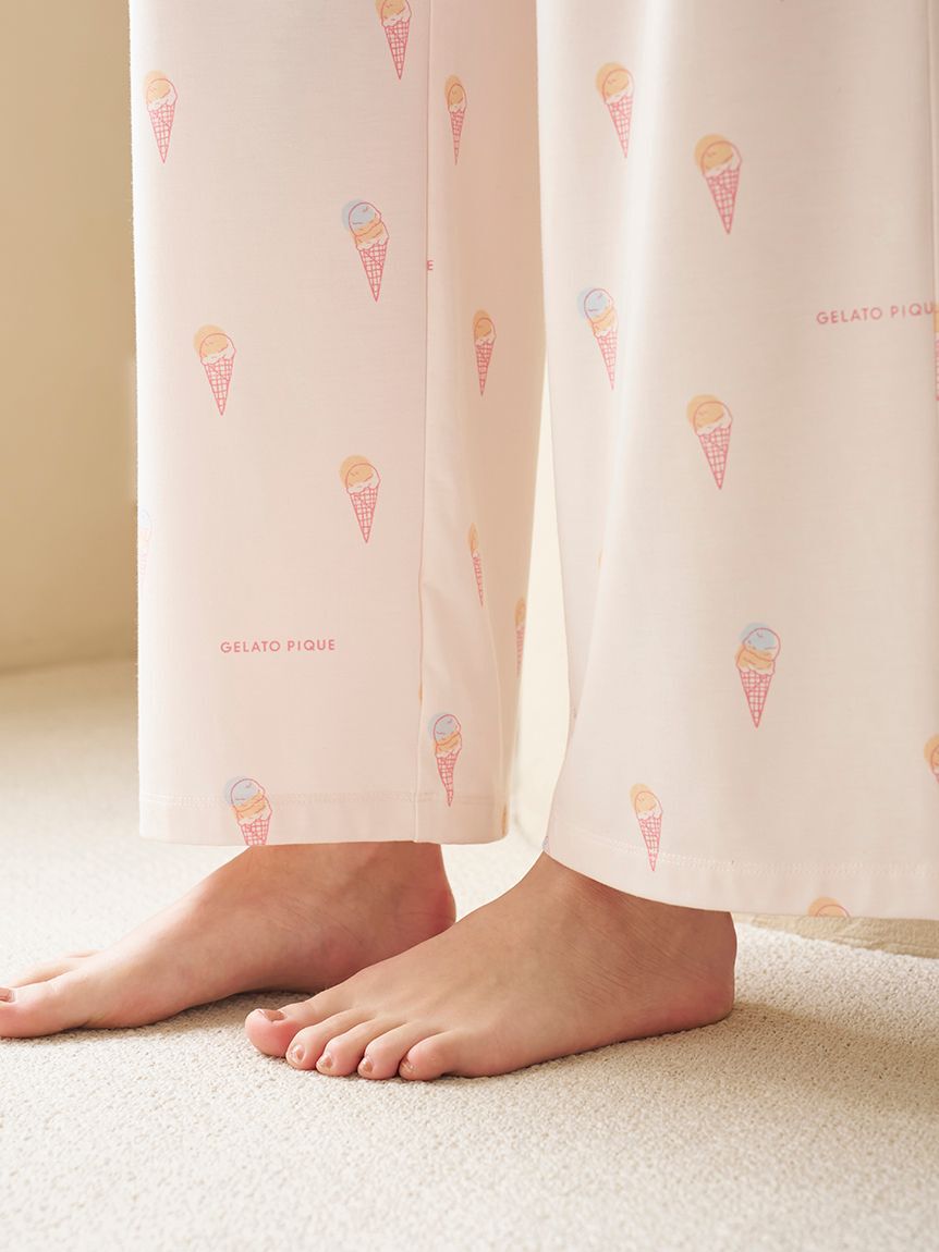 gelato pique「【IFMC.】総柄ロングパンツ」|ルームウェア|