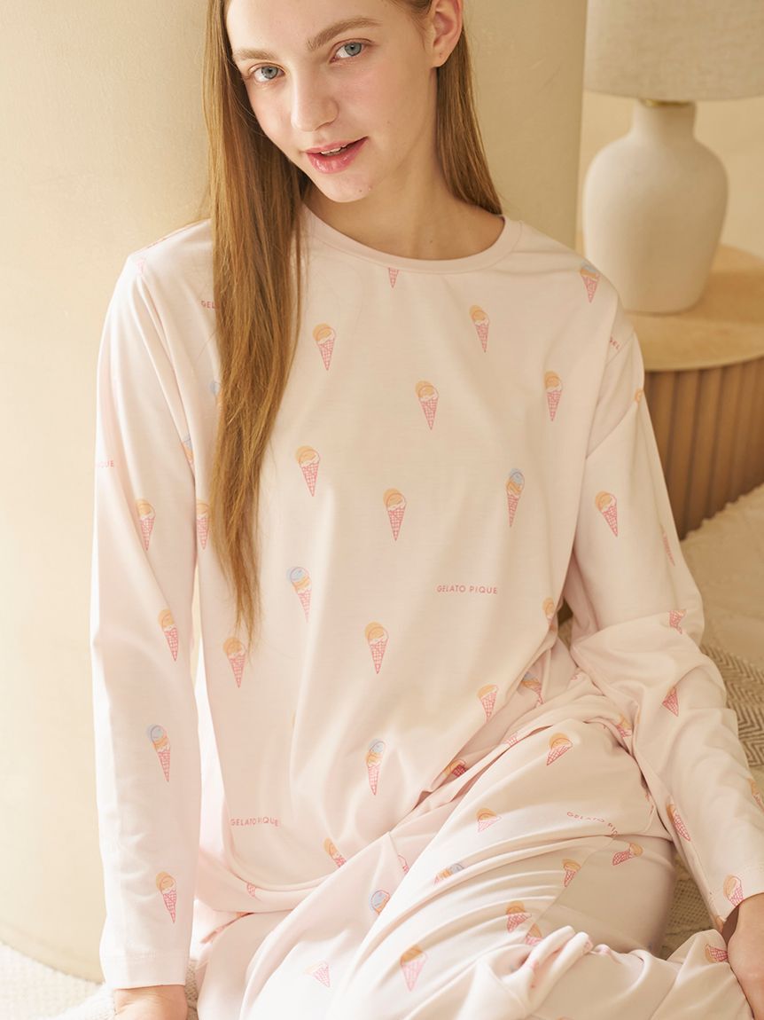 gelato pique「【IFMC.】総柄ロングパンツ」|ルームウェア|