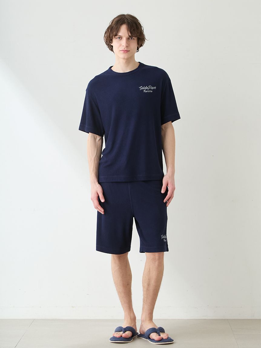 GELATO PIQUE HOMME「【HOMME】【接触冷感】パイルワンポイントロゴ刺繍ハーフパンツ」|その他|