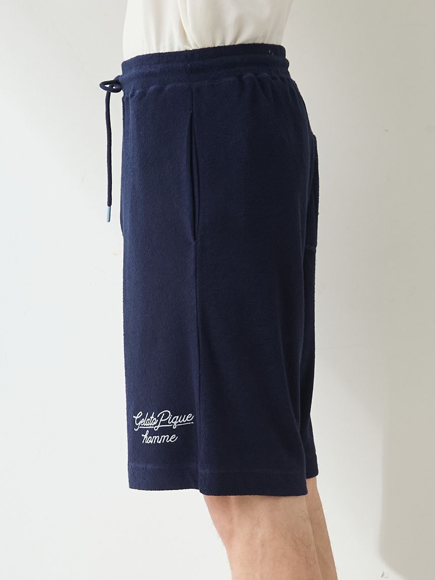 GELATO PIQUE HOMME「【HOMME】【接触冷感】パイルワンポイントロゴ刺繍ハーフパンツ」|その他|