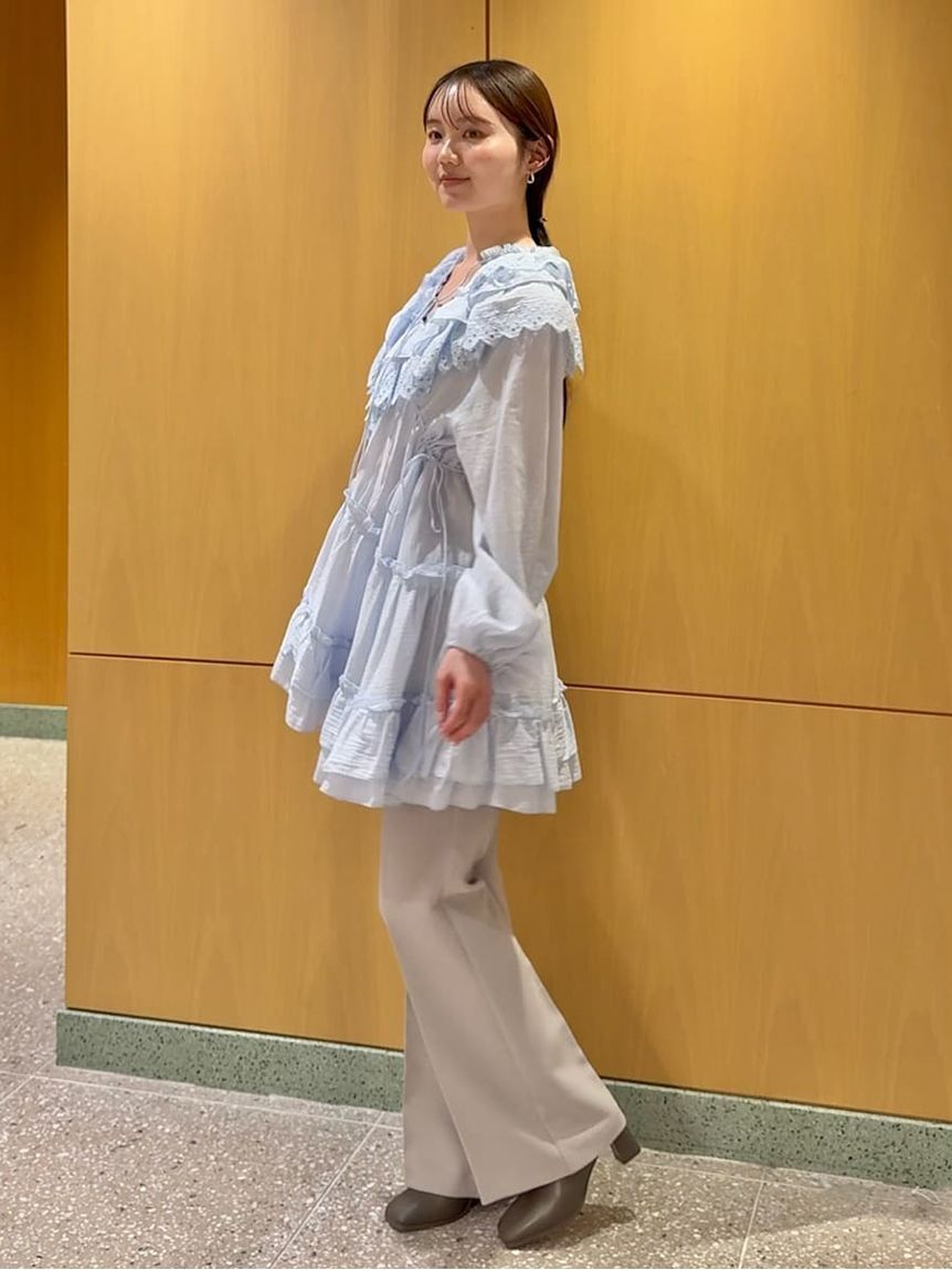 SNIDEL「コットンレースBOHOチュニック」|チュニック|