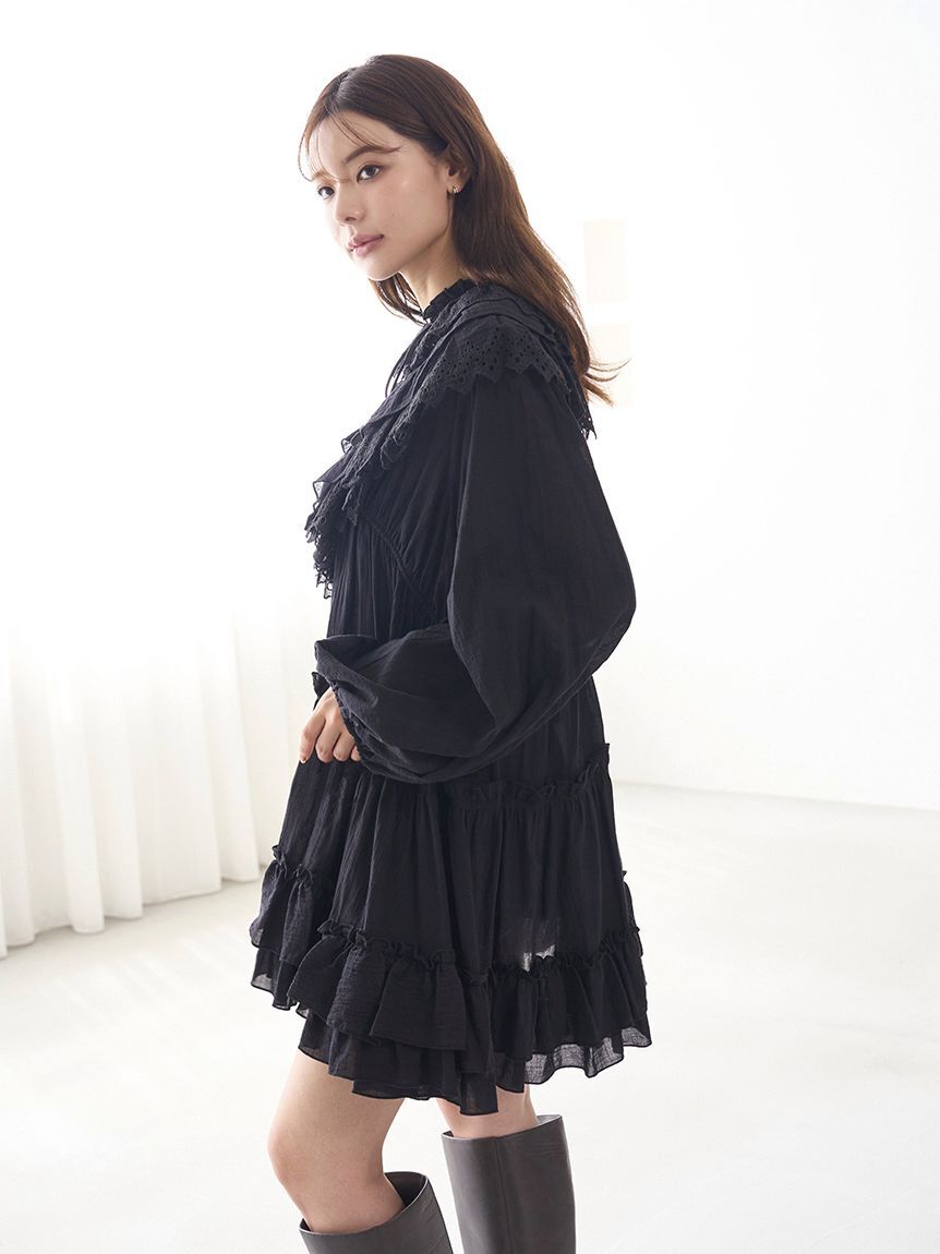 SNIDEL「コットンレースBOHOチュニック」|チュニック|