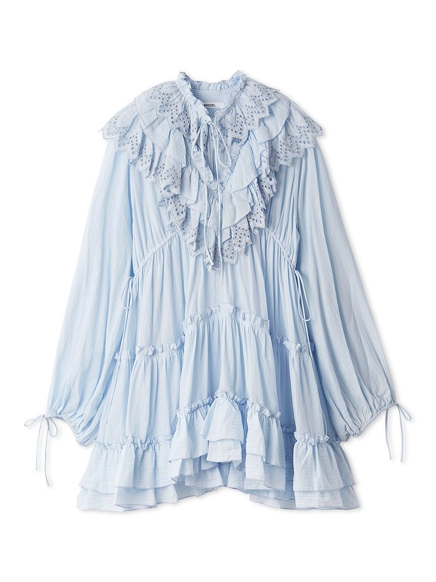 SNIDEL「コットンレースBOHOチュニック」|チュニック|