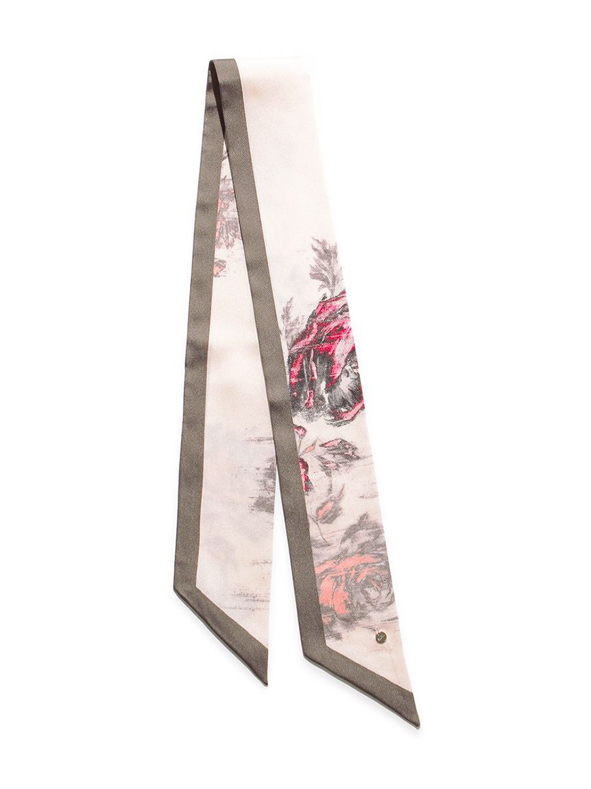 SNIDEL「グレージングフラワーボウタイスカーフ」|バンダナ・スカーフ|IVR