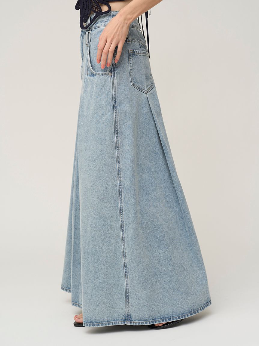 SNIDEL「ロングデニムスカート」|スカート|