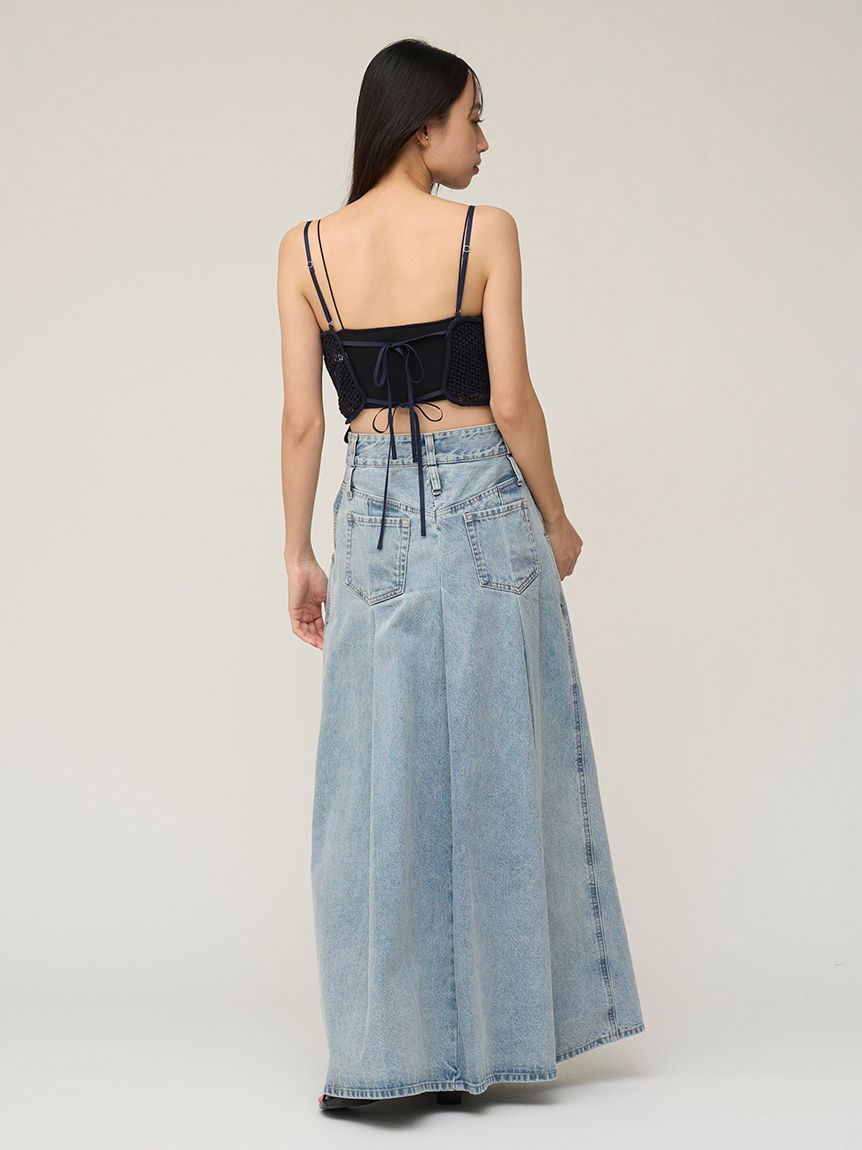 SNIDEL「ロングデニムスカート」|スカート|