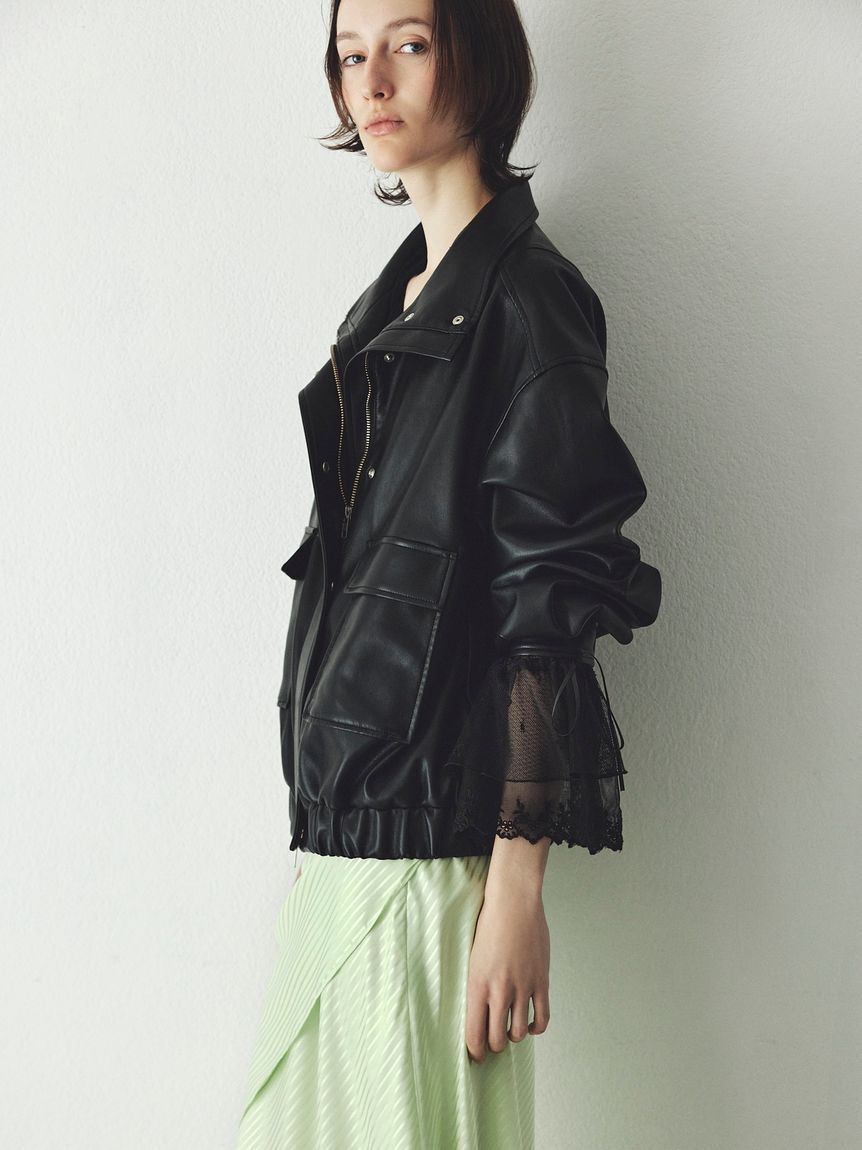 FRAY I.D「ラッフルデザインチュールエンブロイダリーブラウス」|シャツ・ブラウス|