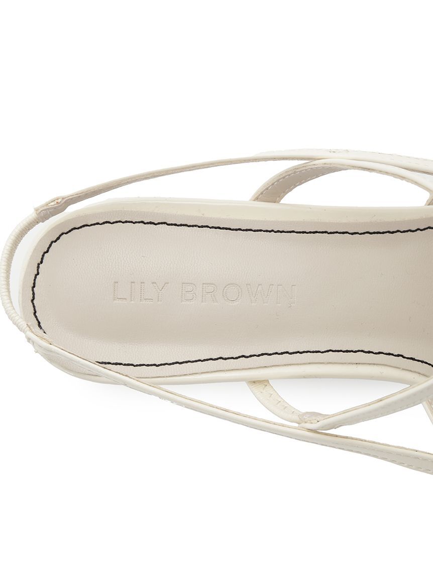 LILY BROWN「レースアップスリングバッグパンプス」|パンプス|