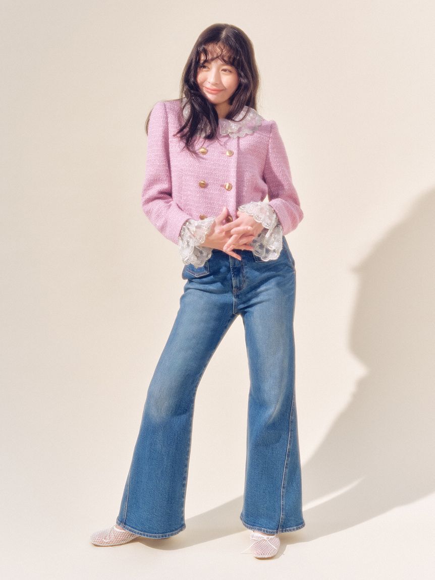 LILY BROWN「[L.B CANDY STOCK]スクエアバレエシューズ」|スリッポン|