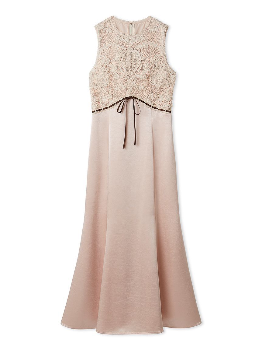 LILY BROWN「エンブロイダリーヴィンテージサテンドレス」|ドレス|