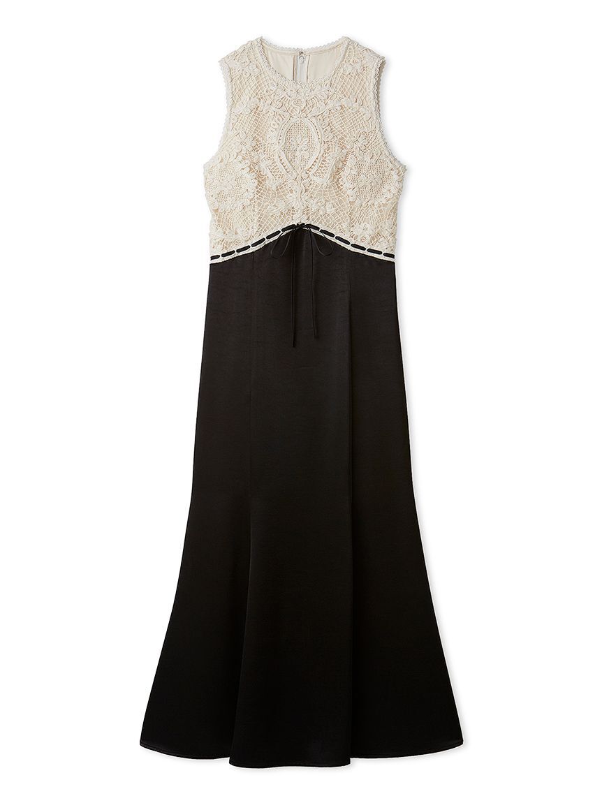 LILY BROWN「エンブロイダリーヴィンテージサテンドレス」|ドレス|