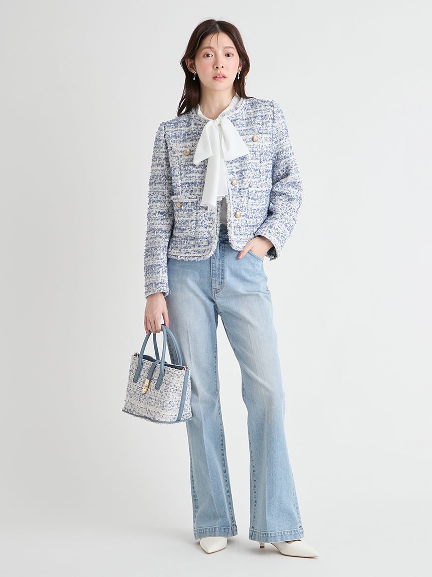 CELFORD「ハイウエストフレアデニムパンツ」|デニム|