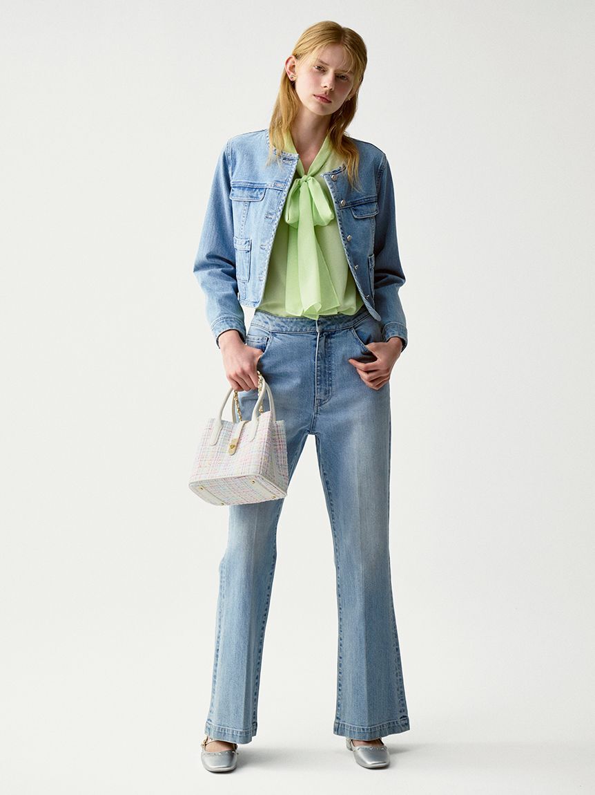 CELFORD「ハイウエストフレアデニムパンツ」|デニム|