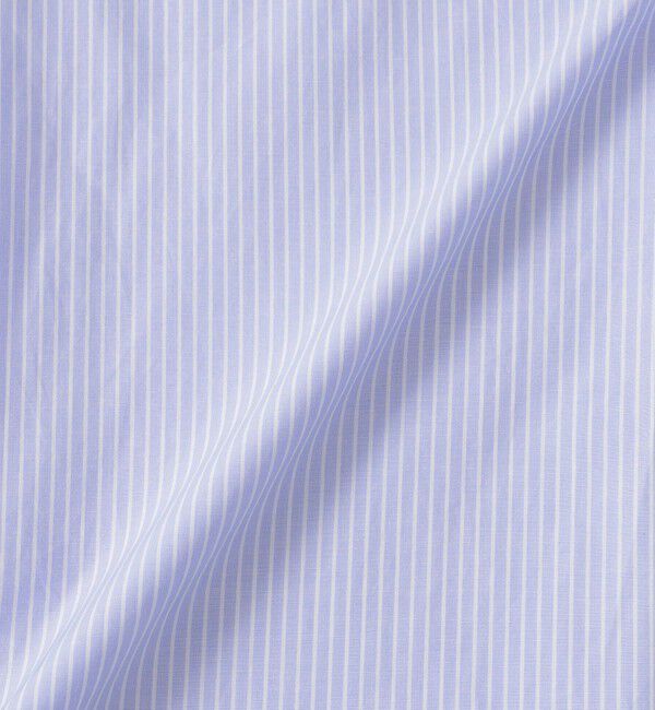 MACKINTOSH PHILOSOPHY「GREY LABEL ストライプバンドカラーショートスリーブシャツ」|シャツ・ブラウス|