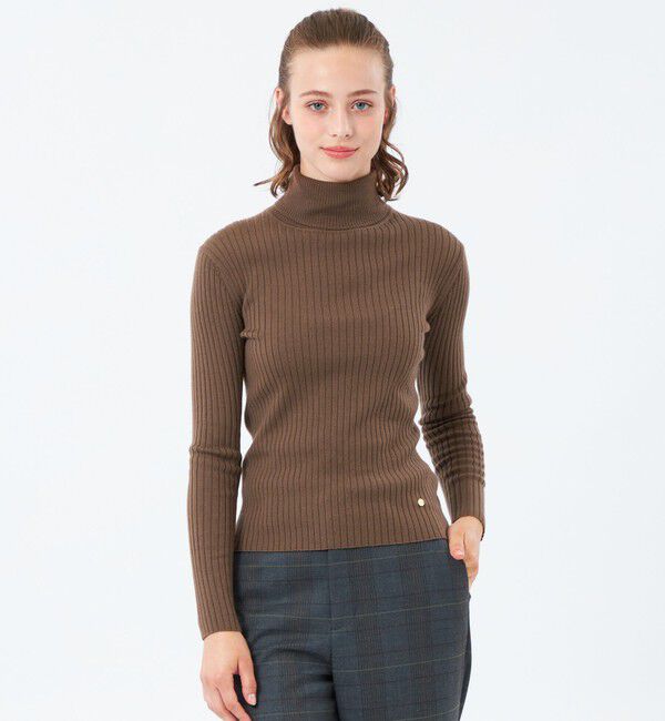 MACKINTOSH PHILOSOPHY「ウォッシャブルファインウールタートルニット」|ニット・セーター|キャメル
