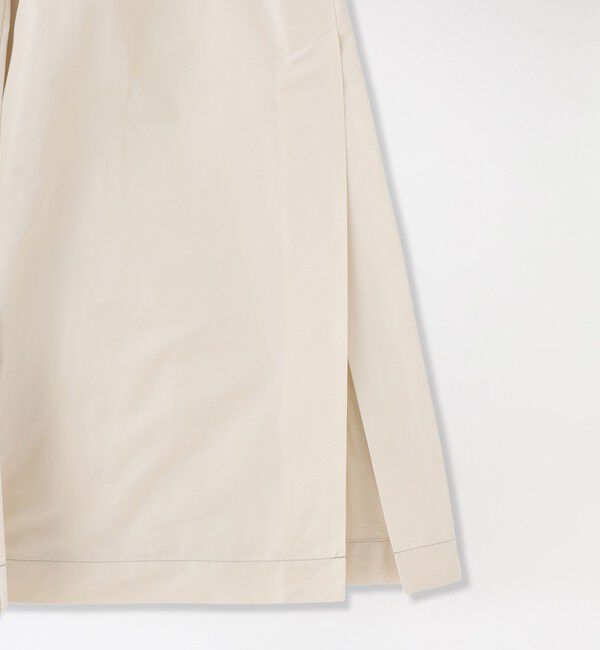  「ギャザースリーブオーバーコート」|ステンカラーコート|