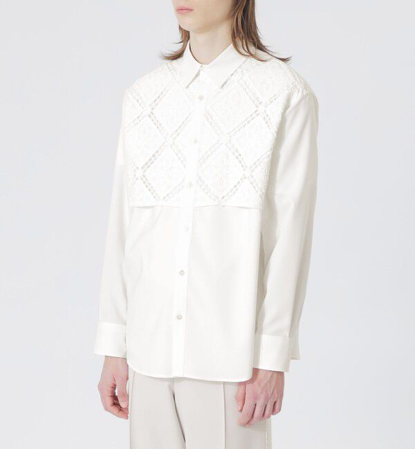  「コードレースコンビシャツ」|シャツ・ブラウス|