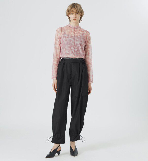  「マーブルプリントシアートップス」|Tシャツ・カットソー|