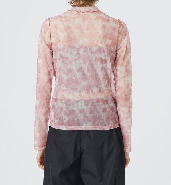  「マーブルプリントシアートップス」|Tシャツ・カットソー|