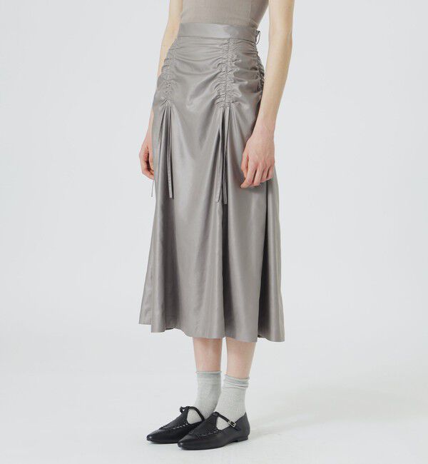  「グロッシーギャザースカート」|スカート|