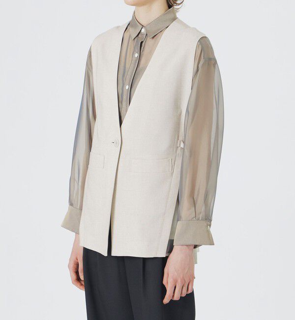  「ノーカラージレ」|ベスト・ジレ|