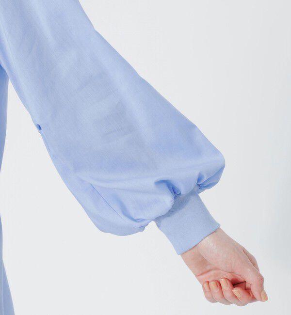  「リネンミックスギャザーブラウス」|シャツ・ブラウス|