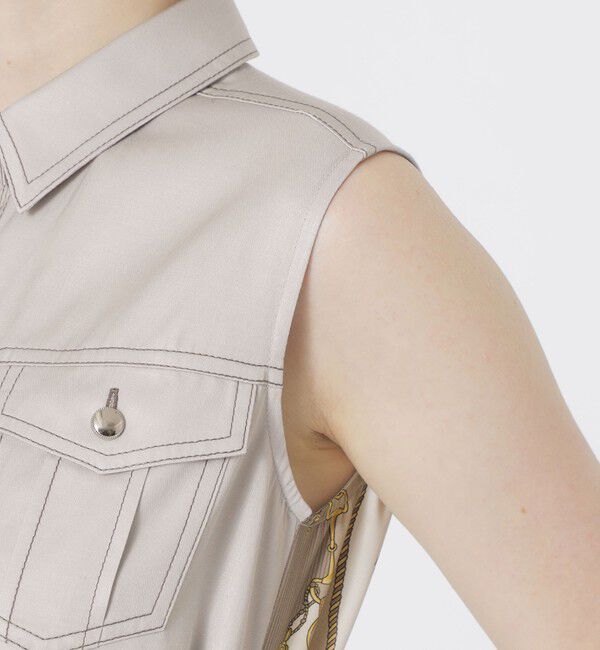  「バックスカーフノースリーブワンピース」|ワンピース|