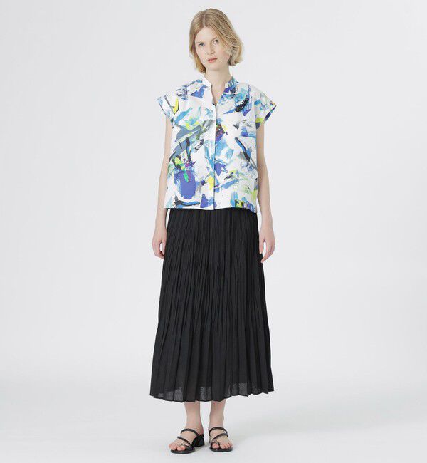  「エージングドビーギャザースカート」|スカート|