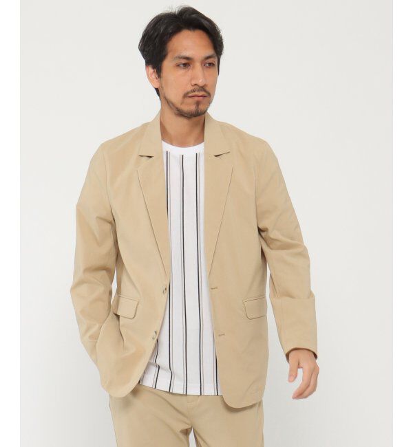 IKKA LOUNGE「Reflax ストレッチテーラードジャケット」|テーラードジャケット|ベージュ