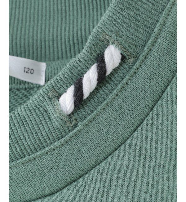 ikka kids「【キッズ】チビハイネック袖ロゴトレーナー（100~160cm）」|Tシャツ・カットソー|