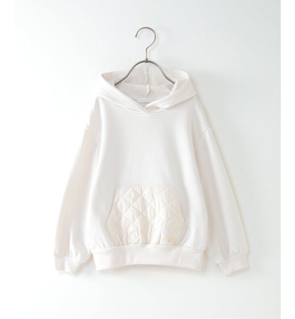 ikka kids「キルトポケットフーディー（120~160cm）」|Tシャツ・カットソー|オフホワイト