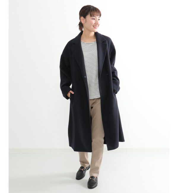 IKKA LOUNGE「ウールライクサッシュ付きテーラーコート」|その他|