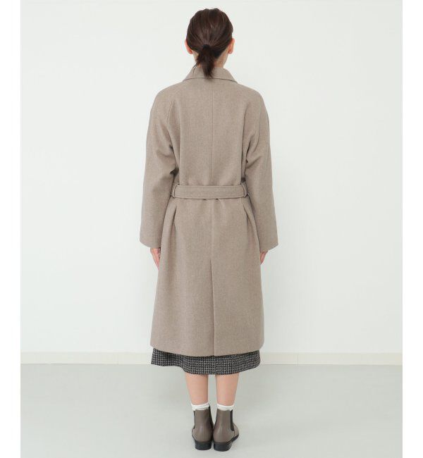 IKKA LOUNGE「ウールライクサッシュ付きテーラーコート」|その他|