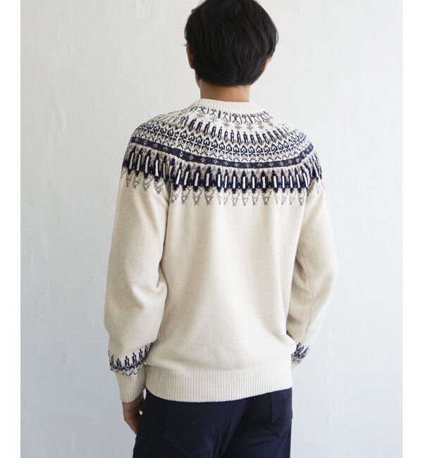 ikka「モール求心柄ニット」|プルオーバー|