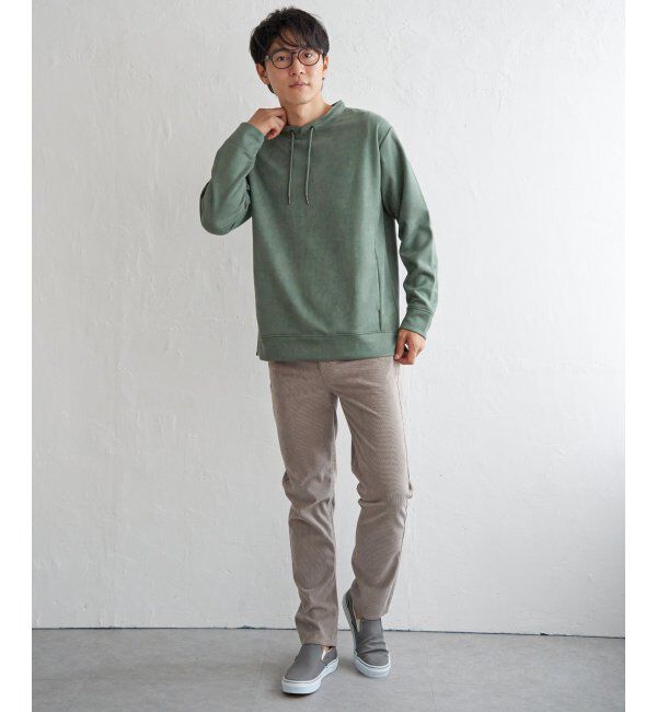 ikka「【抗菌防臭／吸水速乾】GOKU楽スエードルーイカラー」|パーカー|