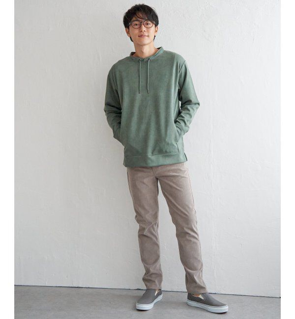 ikka「【抗菌防臭／吸水速乾】GOKU楽スエードルーイカラー」|パーカー|