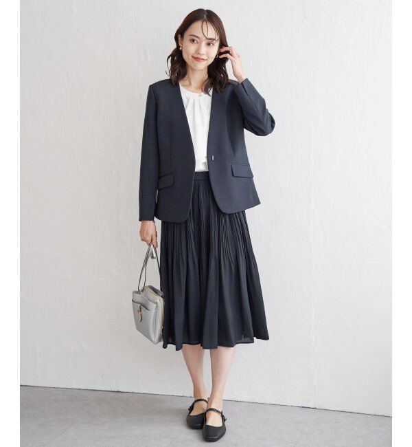 IKKA LOUNGE「シフォンプリーツスカート」|スカート|