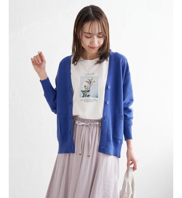 ikka「【洗濯機で洗える】GOKU楽ニットカーディガン」|その他|