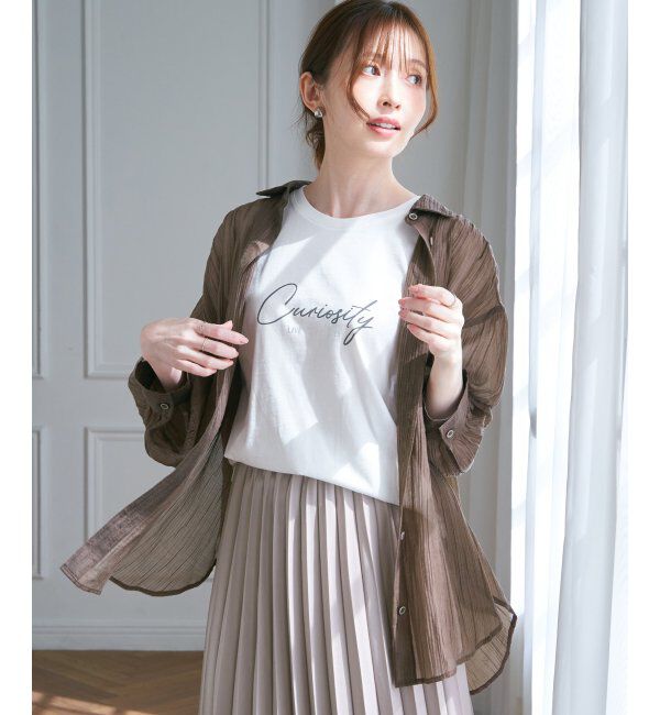 ikka「ロゴフォトプリントＴ」|Tシャツ・カットソー|