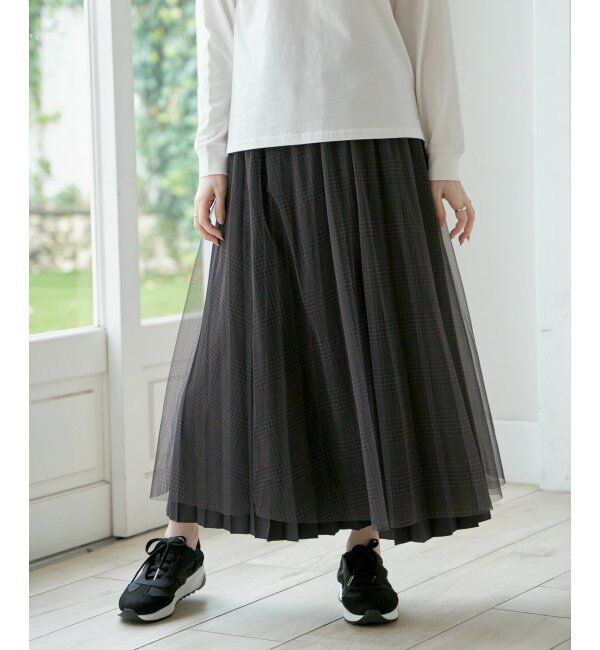 ikka「【2WAY】プリーツリバーシブルスカート」|スカート|