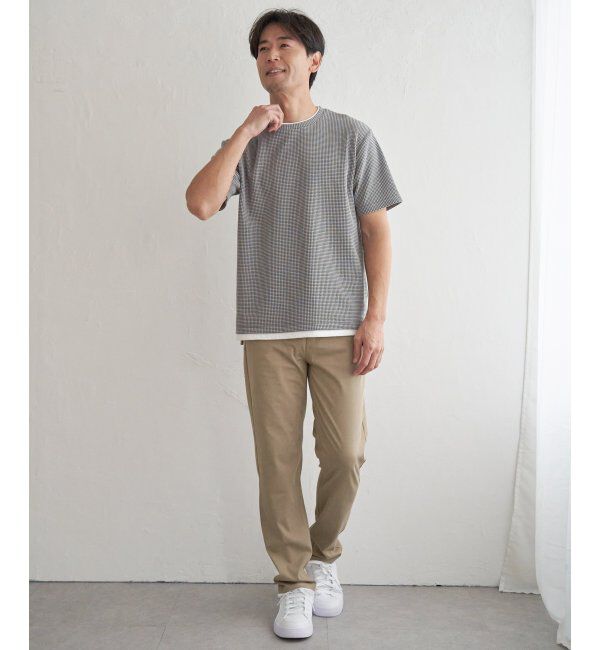 ikka「【雑誌MonoMax5月号掲載】冷感ドライワッフルフェイクT「小泉孝太郎さん着用モデル」」|Tシャツ・カットソー|