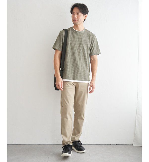 ikka「【雑誌MonoMax5月号掲載】冷感ドライワッフルフェイクT「小泉孝太郎さん着用モデル」」|Tシャツ・カットソー|